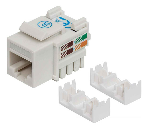 Jack Rj45 Cat6 Keystone De Impacto Blanco Utp 210591
