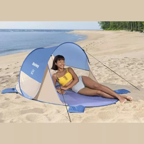 Carpa Playa Autoarmable Protección UV80 2 Personas Bestway - Celeste — HTS