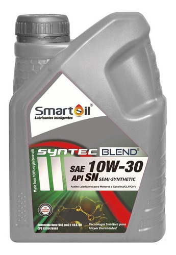 Aceite Semi Sintetico 10w30 Smartoil