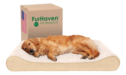 Furhaven - Cama De Espuma, Gel De Refrigeracion, Piel Sintet