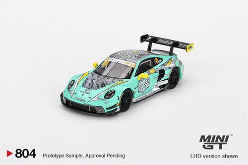 Mini Gt Porsche 911 Gt3 R #28 Hubauto Racing #804 1/64 Agua