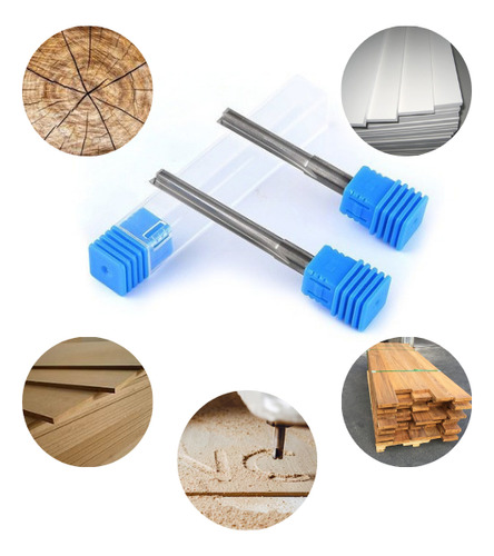 Fresa Router Cnc 2 Cortes Reta 8mm X 32mm - 3 Pçs.