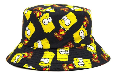 Gorro Pescador Reversible Los Simpsons - Bart Gorros