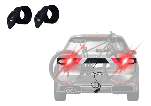 Regla de señalización LED blindada Transbike con luz de marcha atrás
