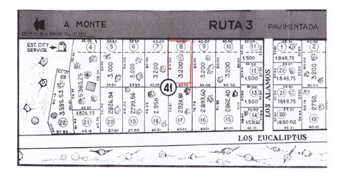 Fracción De 3200m2 Venta Sobre Ruta 3, San Miguel Del Monte