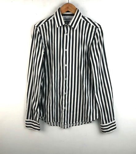 Camisa Zara Retro Style Premium Super Slim Fit Small (Usado)