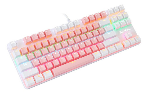 Teclado Mecánico Ligero Mecánico Con Cable Con 87 Teclas