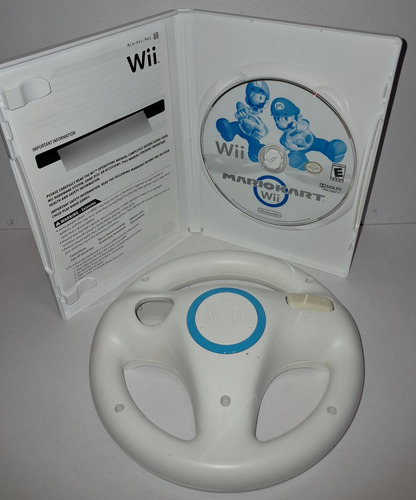 Mario Kart Wii Videojuego + Volante Nintendo Wii (Usado)