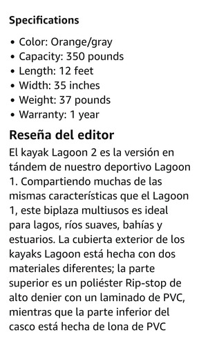 Bote Kayak Advanced