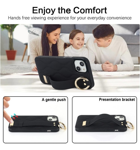 Capa De Telefone Com Pulseira Antiderrapante Para iPhone