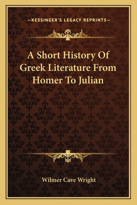 Libro A Short History Of Greek Literature From Homer To J...