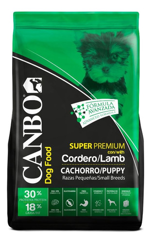 Canbo Cachorro Raza Pequeña Cordero 1kg 