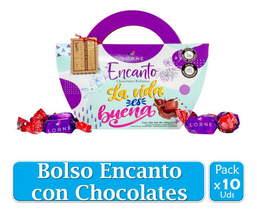 Bolso Encanto Con Chocolates 100 G