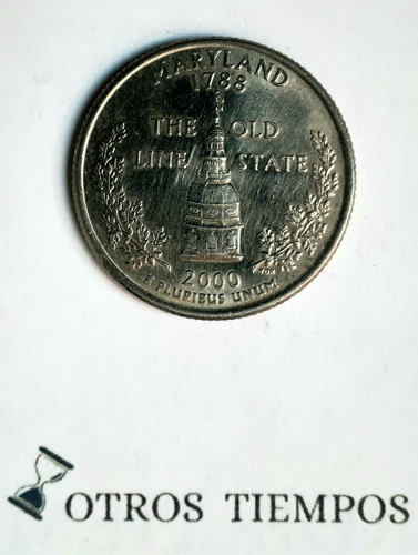 Moneda Cuarto De Dolar 1/4 (quarter)  Estado Maryland