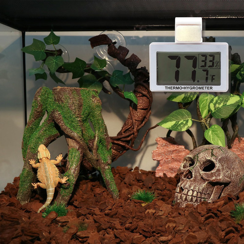 Termómetro Digital Para Terrario De Reptiles Medidor De Hume