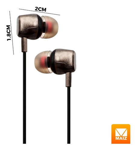 Audífonos In Ear Micrófono Alámbricos Manos Libres Celular