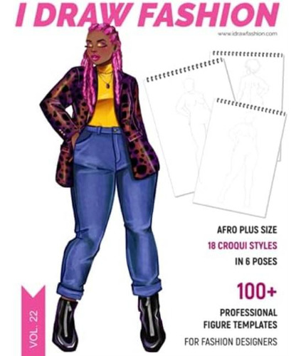 Libro: Afro Plus Size: 100+ Professional Figure Templates Fo