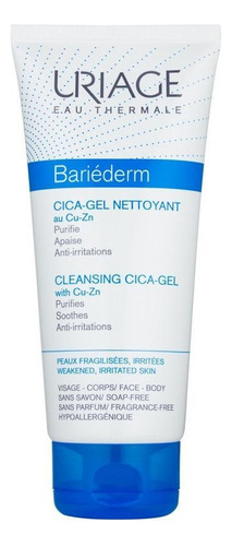 Bariederm Cica Gel Limpiador Rostro Y Cuerpo Con Cu Zin Tipo de piel Seca