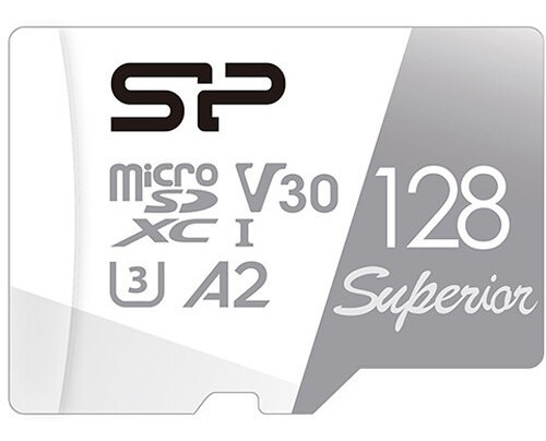 Silicon Power 128gb Superior Uhs-i Microsdxc Memory Card Wit
