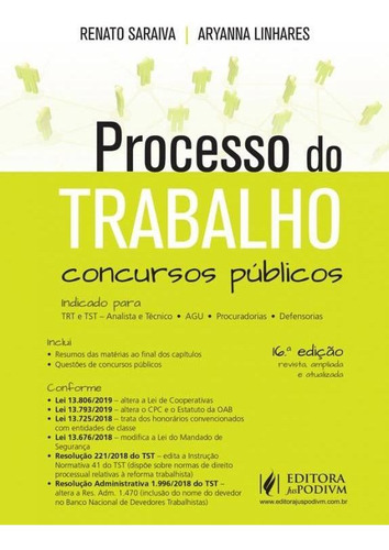 Processo Do Trabalho - Concursos Publicos - Juspodivm