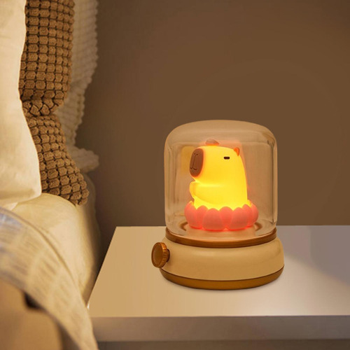 Luz De Noche De Capibara, Luz De Noche Usb, Luz Led