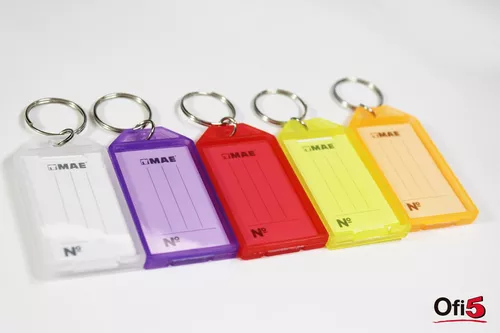  MMF Industries - Repuesto para llaveros con etiquetas MMF porta  llaves # 201400847, de varios colores, pack de 4 (201400747)., Blanco :  Productos de Oficina