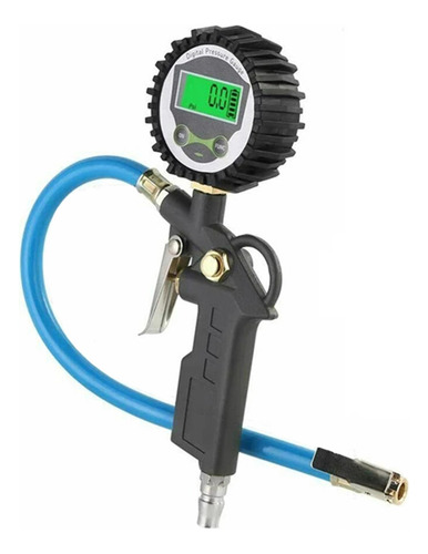 Medidor De Pressão Do Inflador De Pneus Relógio Eletrônico C