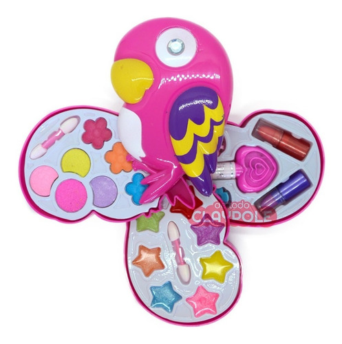 Set De Maquillaje Infantil Pinturitas Belleza Caja Pajarito