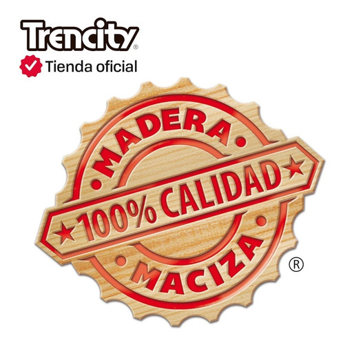 Imagen 3 de 8 de Trencity Camión Policia Poly - Camiones Juguetes De Madera