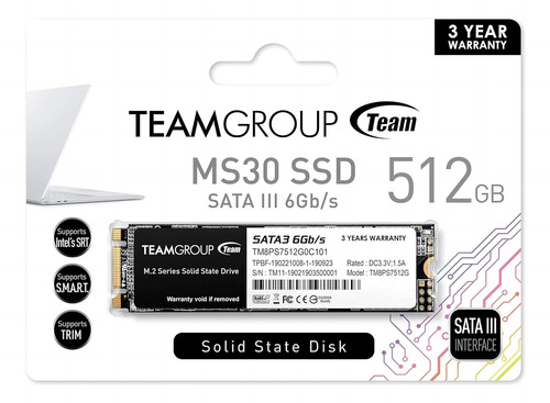 Teamgroup Ms30 512gb Con Slc Cache 3d Nand Tlc M.2 2280 S...