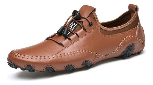 Hombres Casual Zapatos De Cuero De Verano Zapatillas Calidad