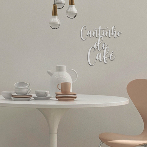 Espelho Cantinho Do Café Em Acrílico Sala Cozinha Moldura Espelhado