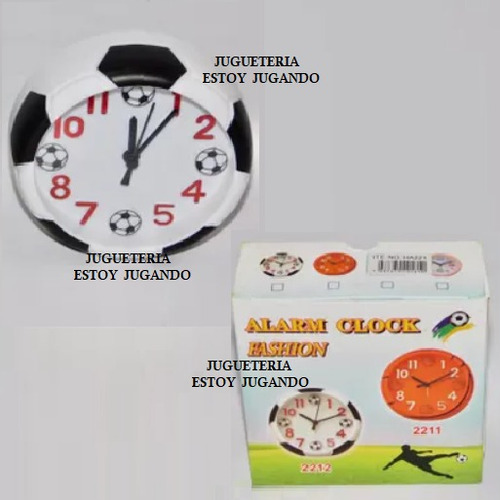 Reloj Fútbol Pelota Despertador Muy Bueno Hermoso Sale Ya Blanco