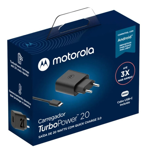 Carregador Original Motorola Turbopower Moto Z Z2 Z3 Play