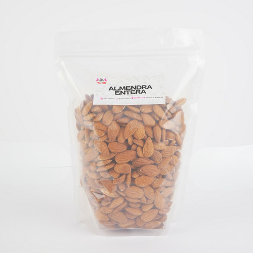 Almendra Entera 1 Kg - Resellable Almonds Almendras Completa
