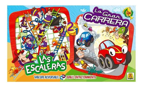 Juego De Mesa 2 En 1 Las Escaleras - La Gran Carrera- Implas