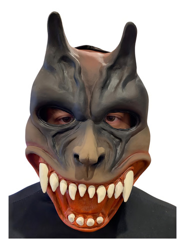 Máscara Diabo Cachorrão Halloween Carnaval Fantasia Terror Cor Diversas
