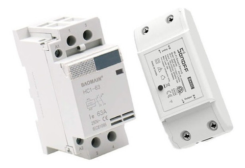 Sonoff Basic Interruptor Wi-fi + Contactor De 63 Amp.