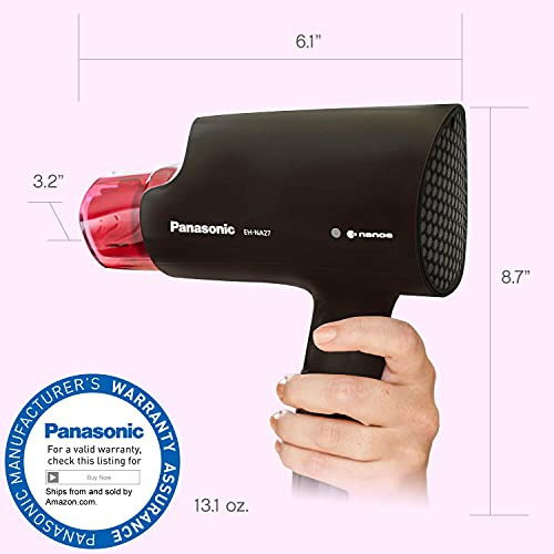 Secador De Pelo Panasonic Nanoe Compact 1400w Eh-na27-k