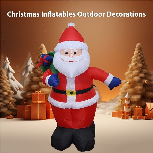 Los Inflables Inflables Decoran La Decoración De Papá Noel