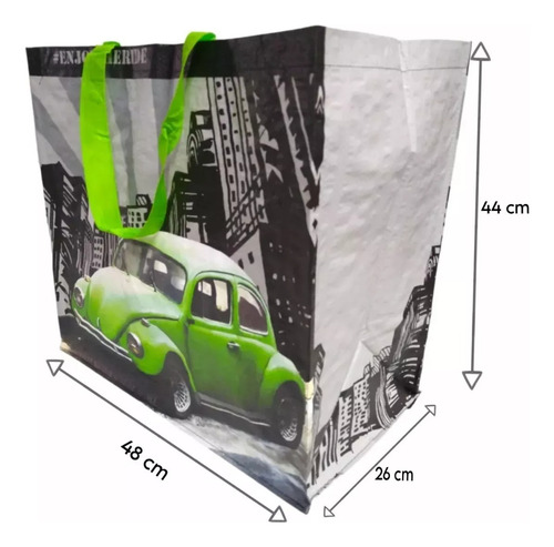 Bolsa Reusable Laminada Ecologica Great Value 40pz