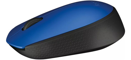 Mouse inalámbrico Logitech M170 azul y negro