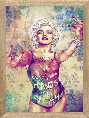 Marilyn Monroe  , Cuadro,  Poster, Cine        X858