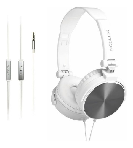 Auriculares Noblex Hp107ws Plegable C/micrófono Blanco