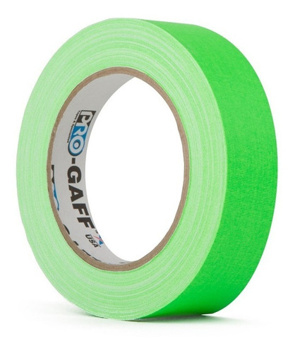 Fita Gaffer Tape Pro Gaff Verde Fluorescente 25mm X 25 Mts