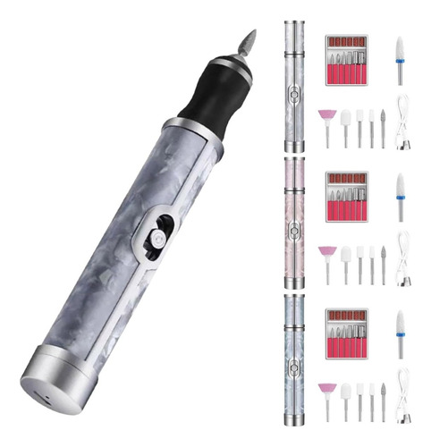 Lima De Uñas Eléctrica | Kit Profesional De Manicura Y Pedic