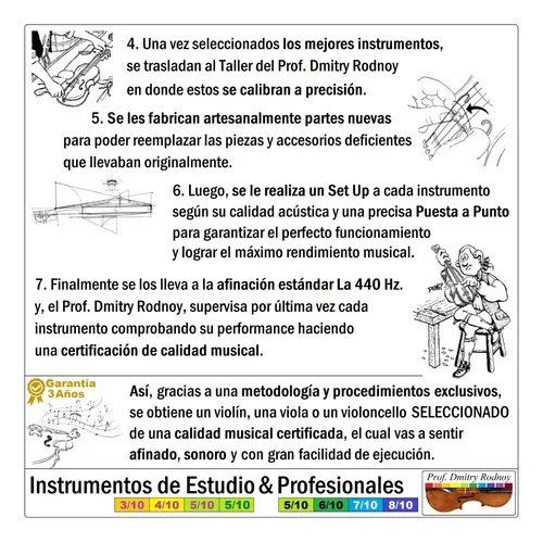 Prof. Dmitry Rodnoy Luthier Violin Violoncello Viola & Arcos