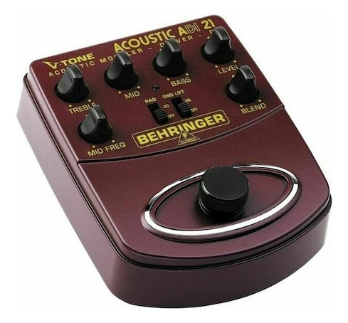 Pedal de pré-amplificador acústico Behringer Adi21 V-tone