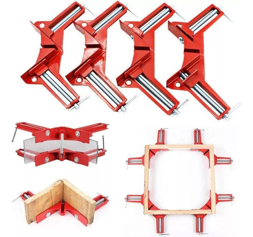 4 Piezas Abrazadera De Esquina De Ángulo Recto De 90 Grados
