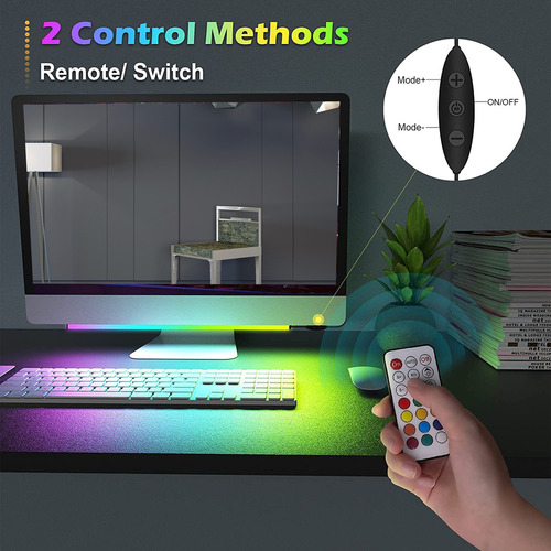 Teclado Phantom Color Y Luz Ambiental Con Control Remoto